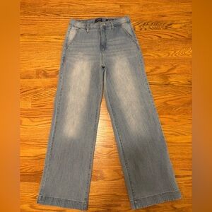 Curve Appeal Light Blue Wide-Leg Jeans